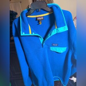 Patagonia Synchilla Jacket - Teal and Mustard